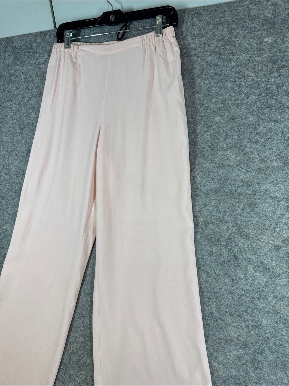 GO Silk 100% Silk Wide Leg Pants Pink Medium Quiet Luxury Resort Minimalist - Picture 2 of 13